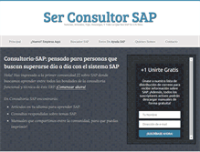 Tablet Screenshot of consultoria-sap.com